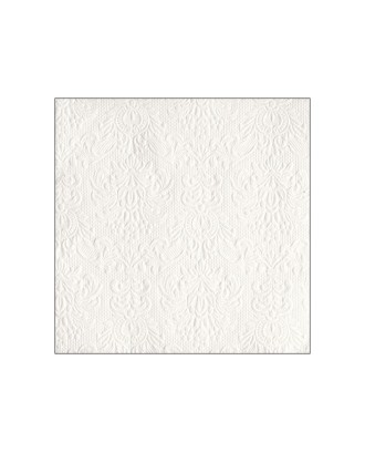 Servetele de masa, 15 buc, 33x33 cm, Elegance White - AMBIENTE